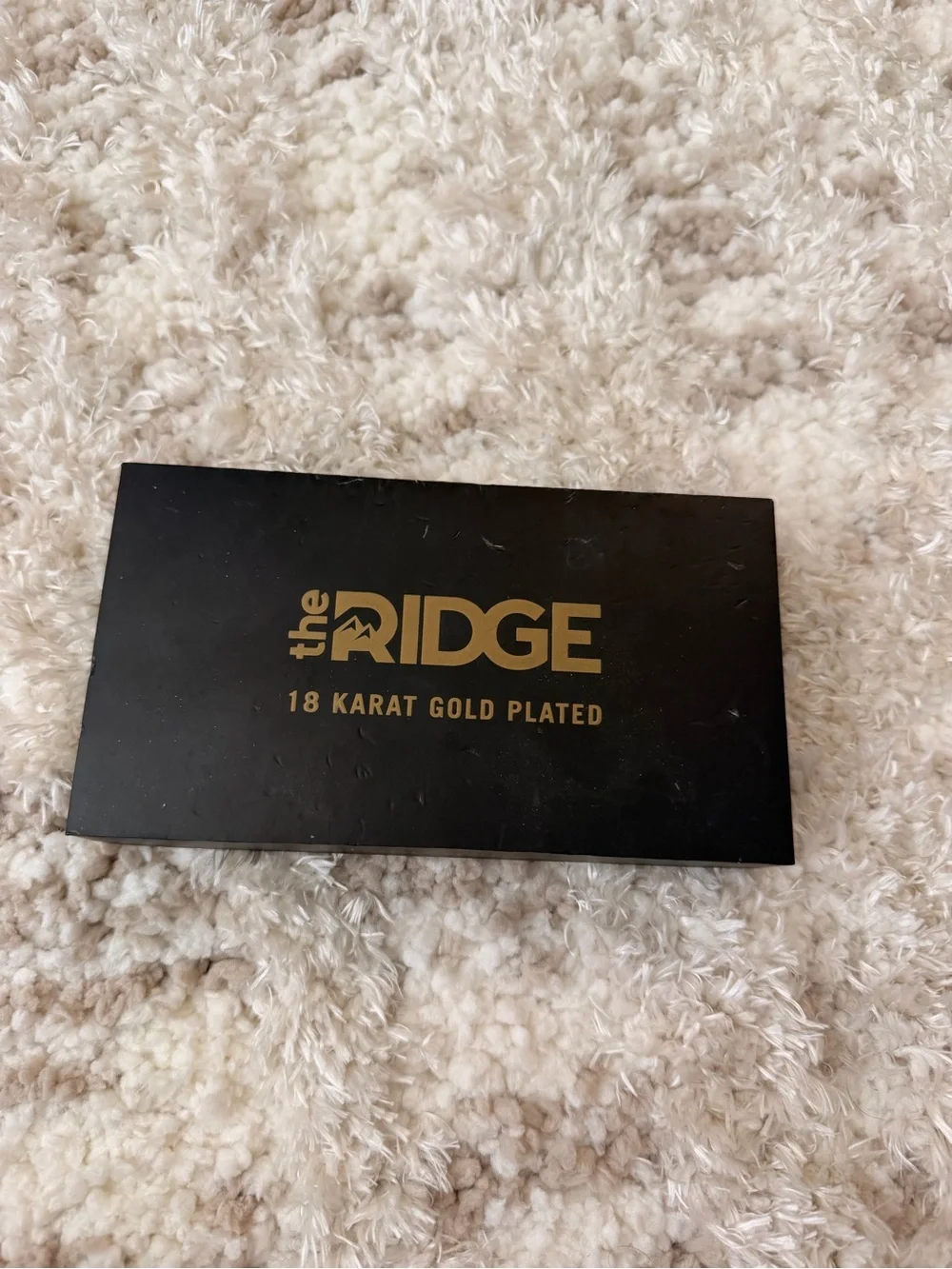The Ridge Slim Metal Wallet in Gold